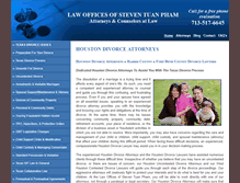 Tablet Screenshot of houston-divorce-attorneys.com